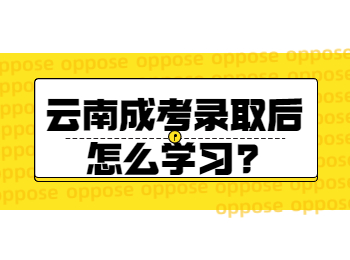 云南成考錄取后怎么學(xué)習(xí)?