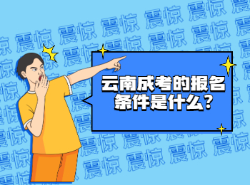 云南成考的報名條件是什么?