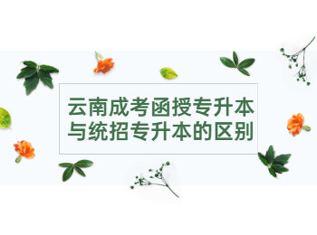 云南成考函授專升本與統招專升本