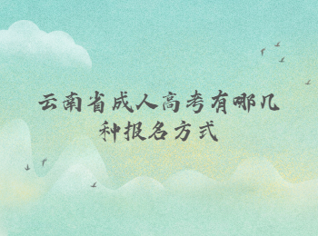 云南省成人高考報(bào)名方式