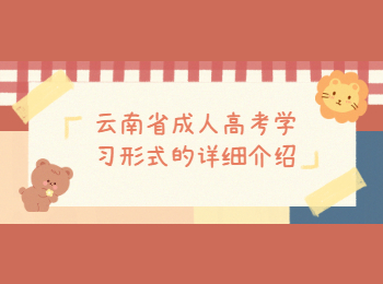 云南省成人高考學習形式