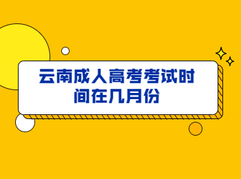 云南成人高考考試時間