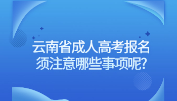 云南省成人高考報(bào)名